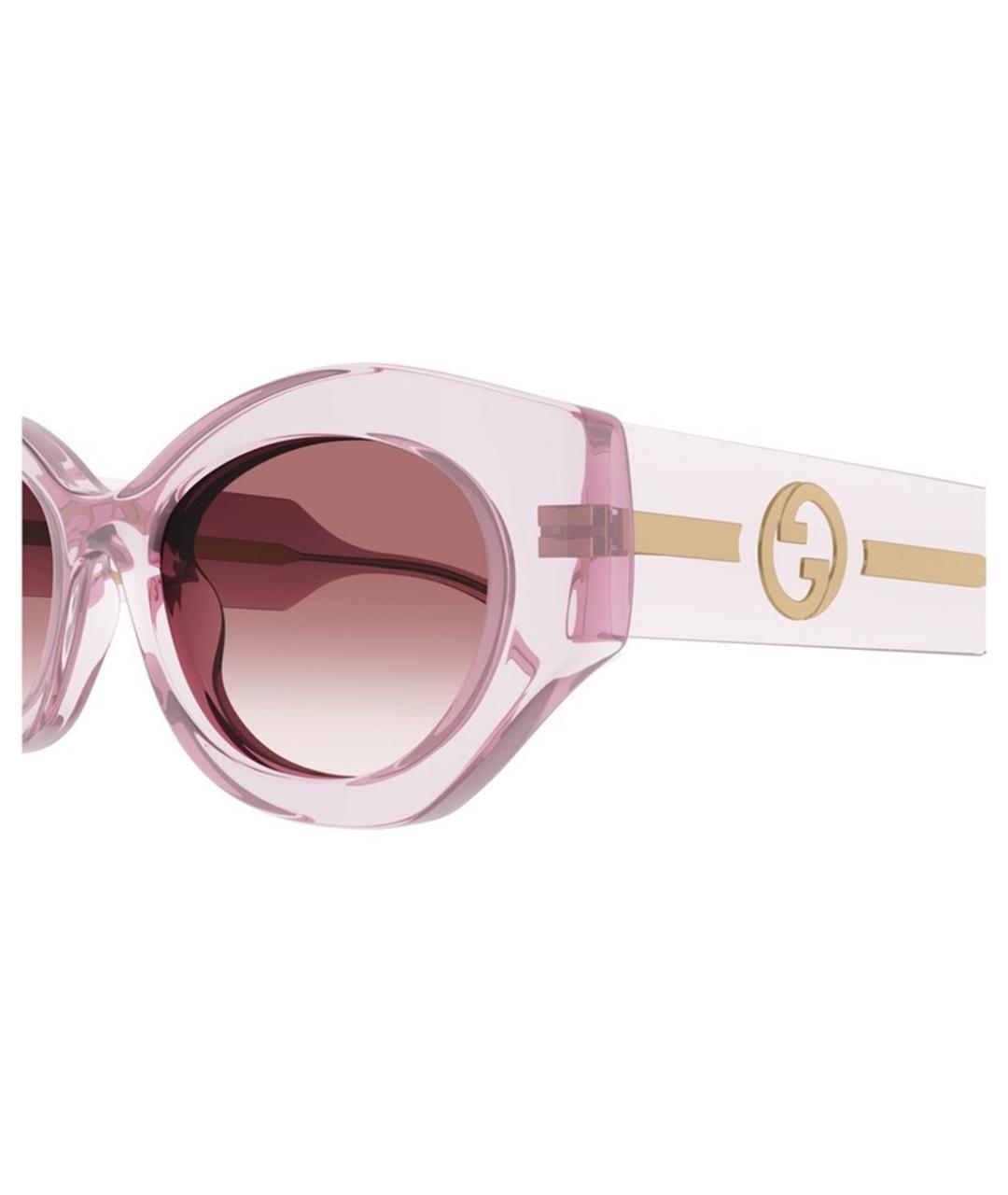 GUCCI Розовые солнцезащитные очки, фото 3