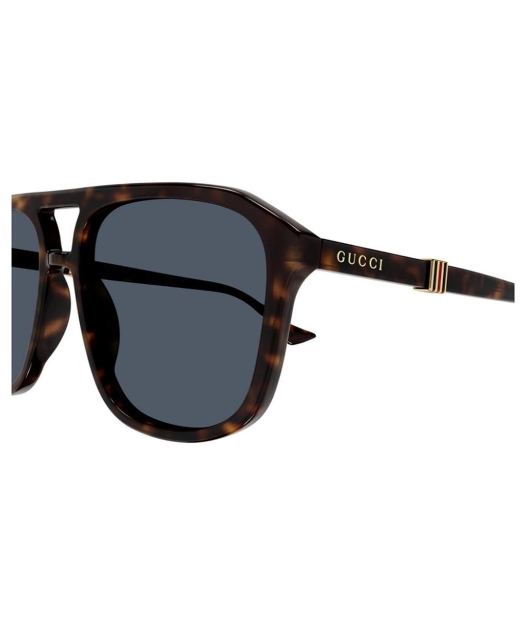 GUCCI Коричневые солнцезащитные очки, фото 3