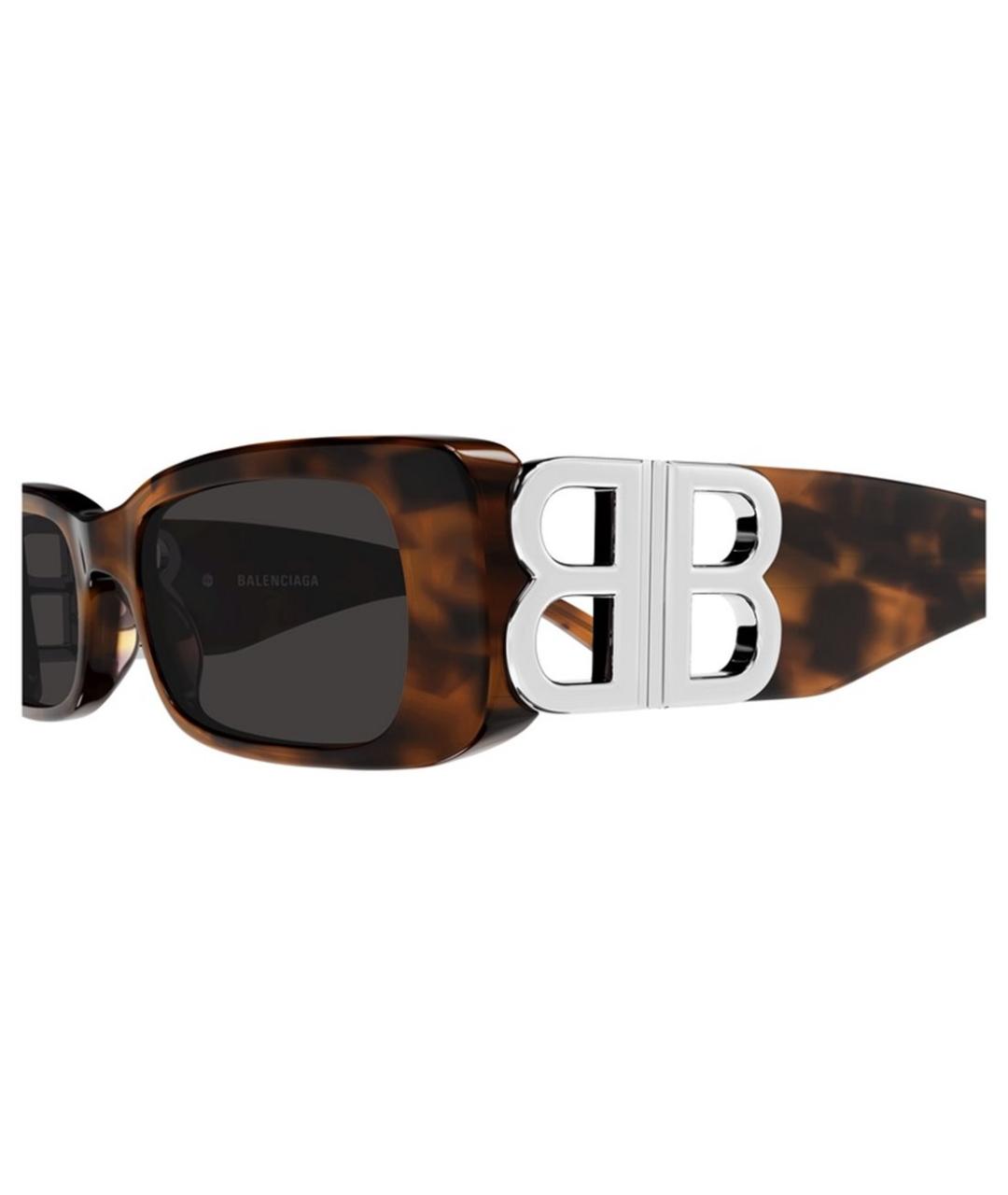 BALENCIAGA Коричневые солнцезащитные очки, фото 3
