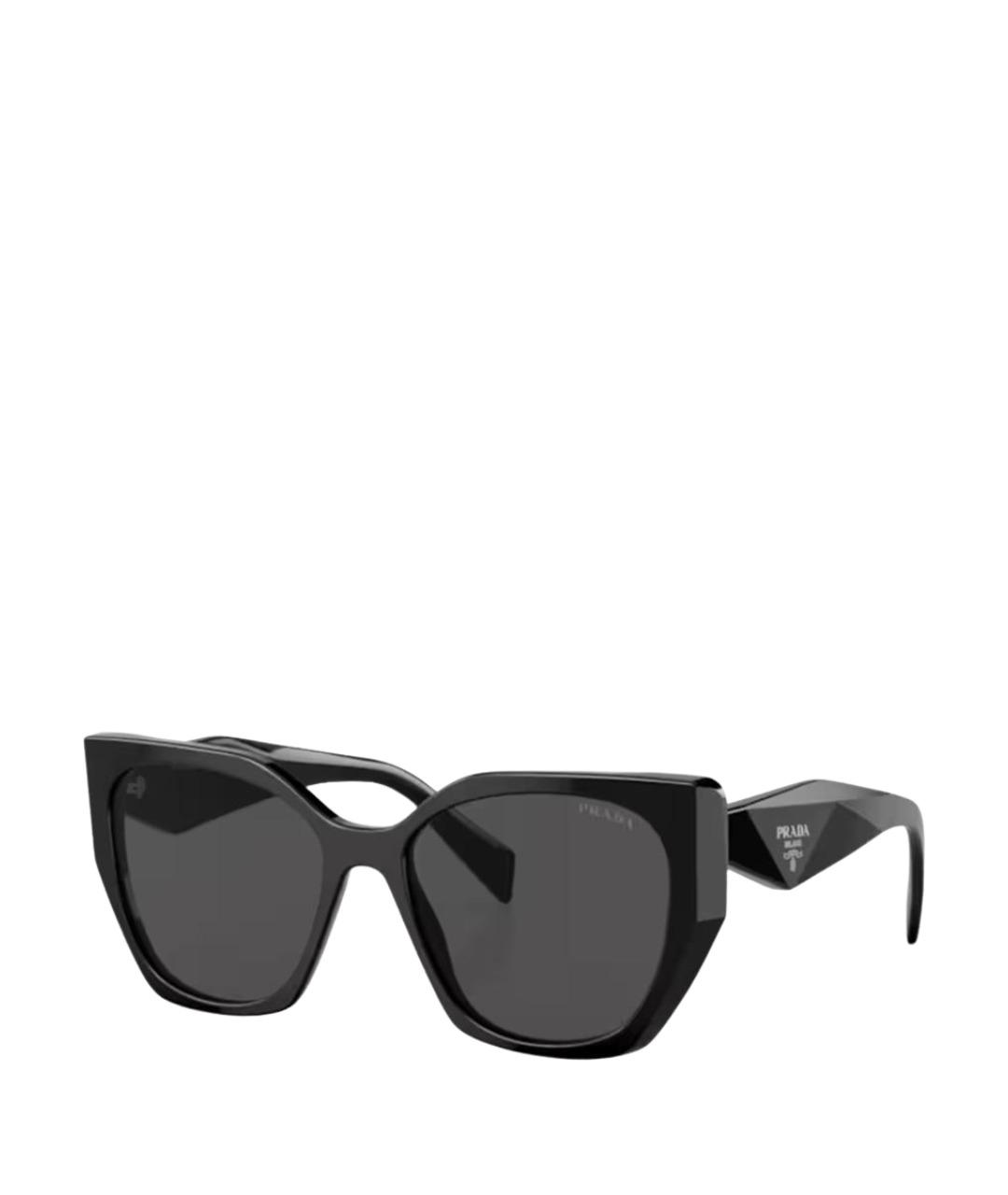 PRADA Черные пластиковые солнцезащитные очки, фото 1
