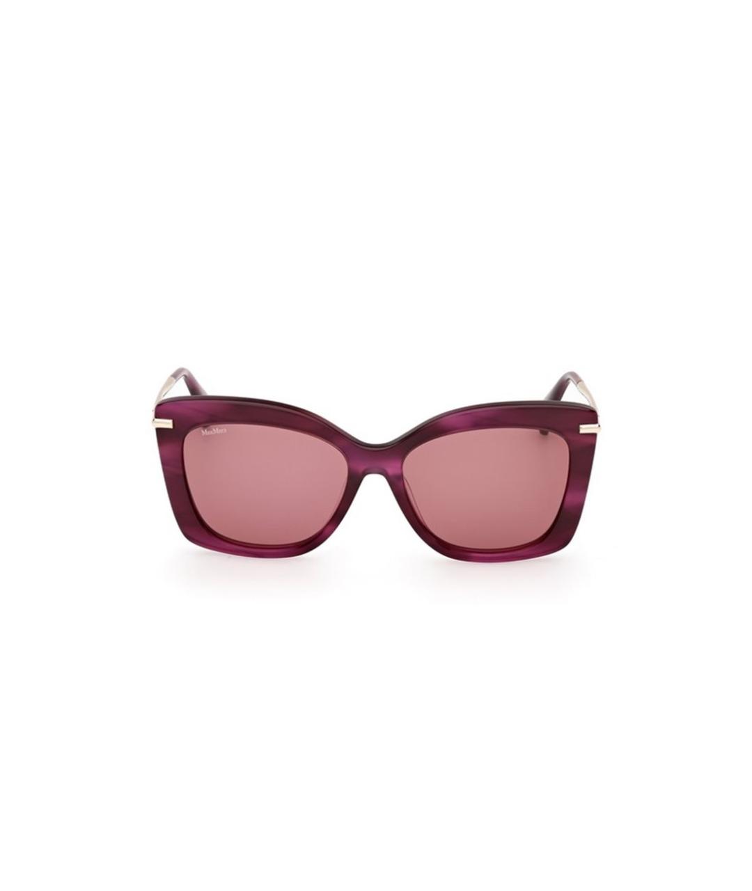 MAX MARA Бордовые солнцезащитные очки, фото 3