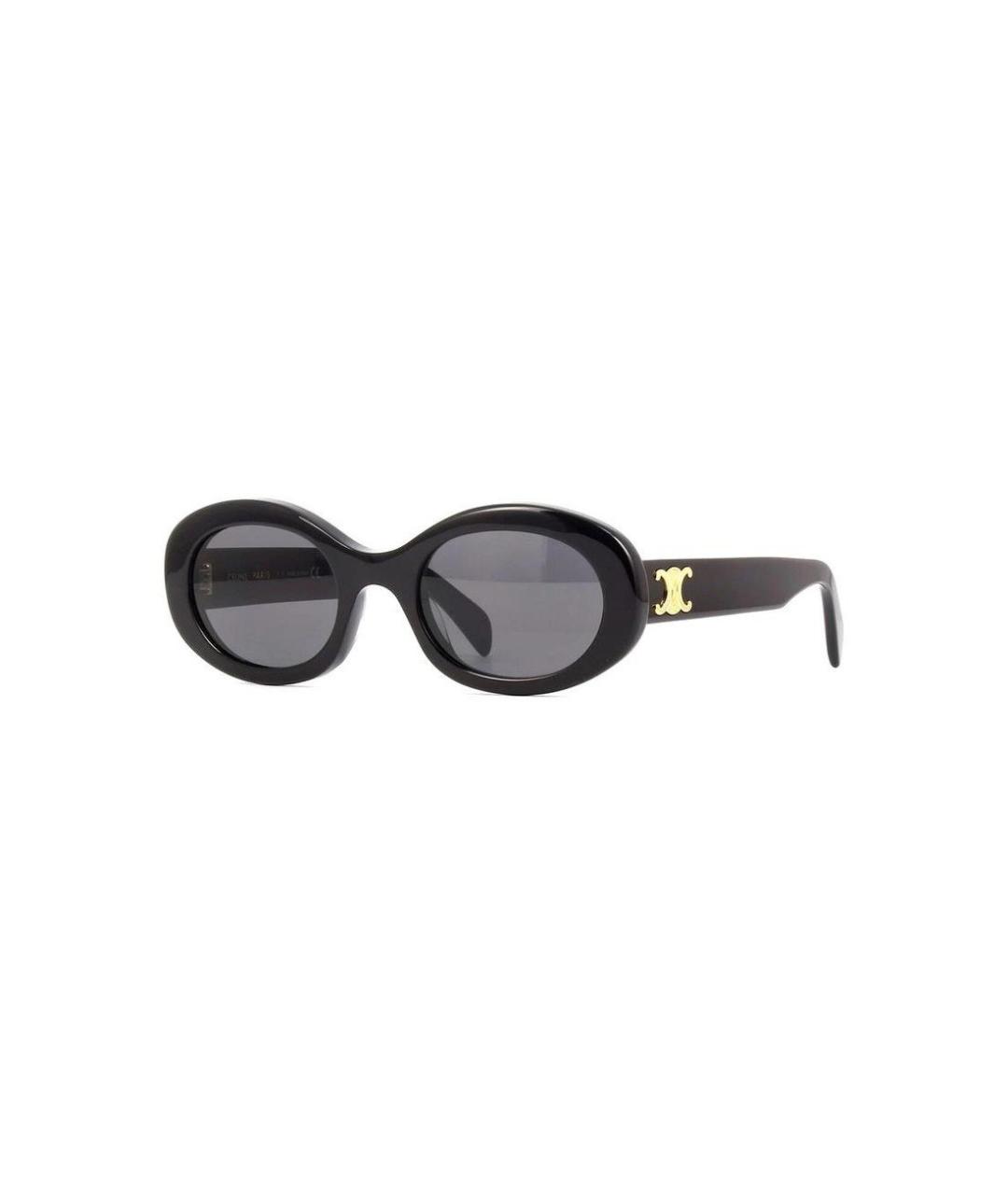 CELINE Черные пластиковые солнцезащитные очки, фото 1
