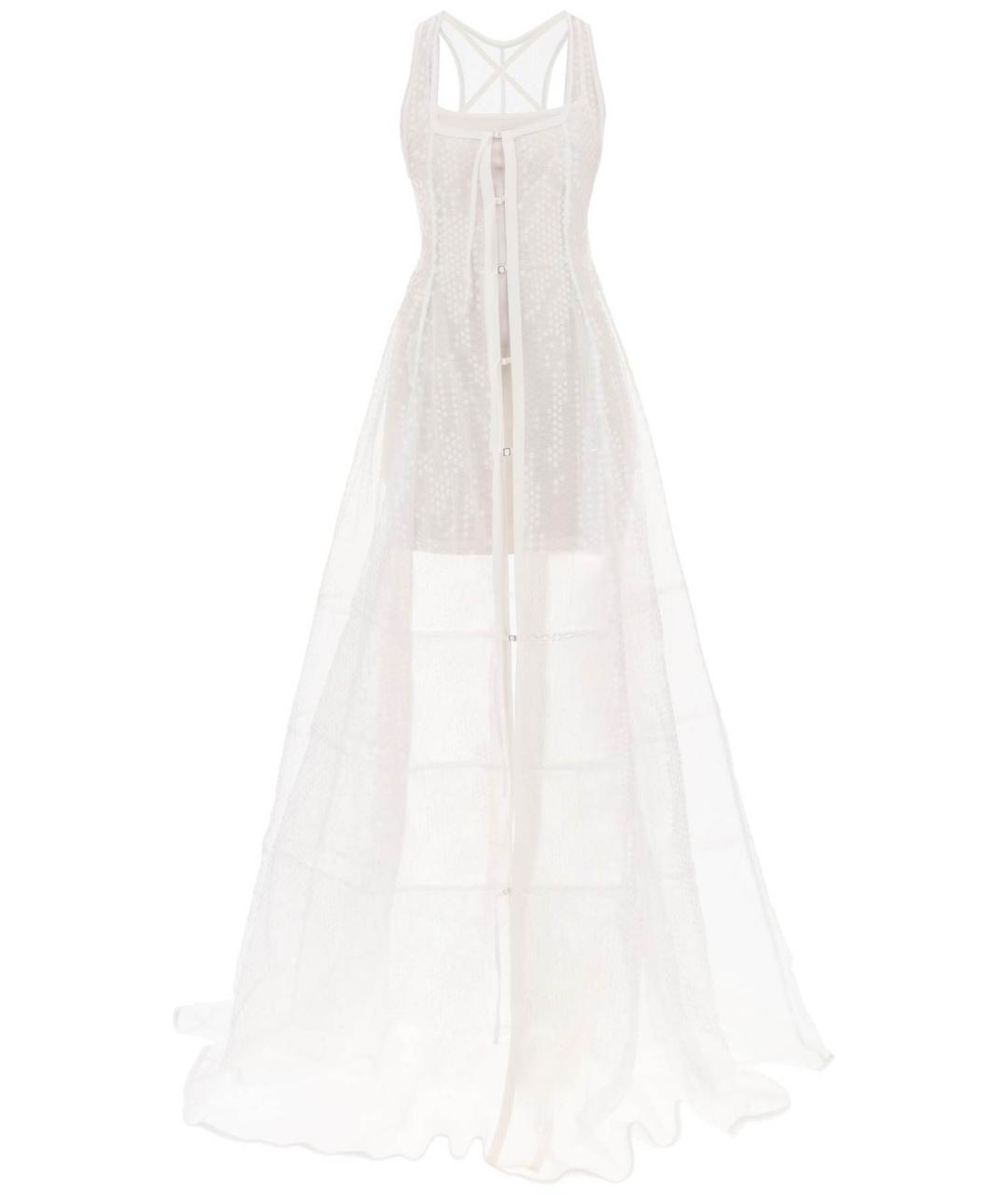 JACQUEMUS Белое полиэстеровое вечернее платье, фото 1