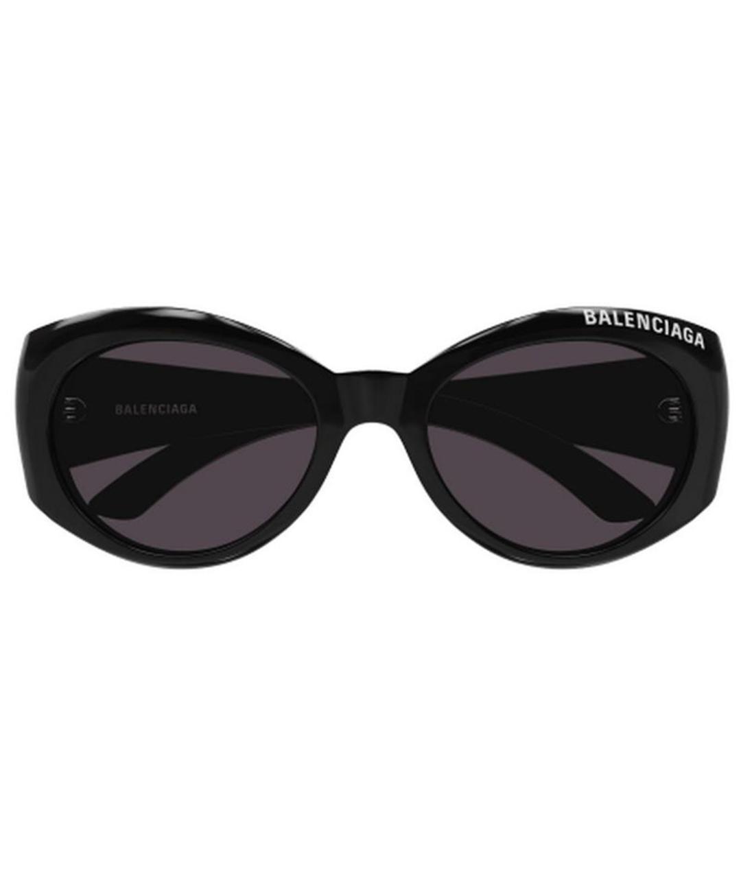 BALENCIAGA Черные пластиковые солнцезащитные очки, фото 2