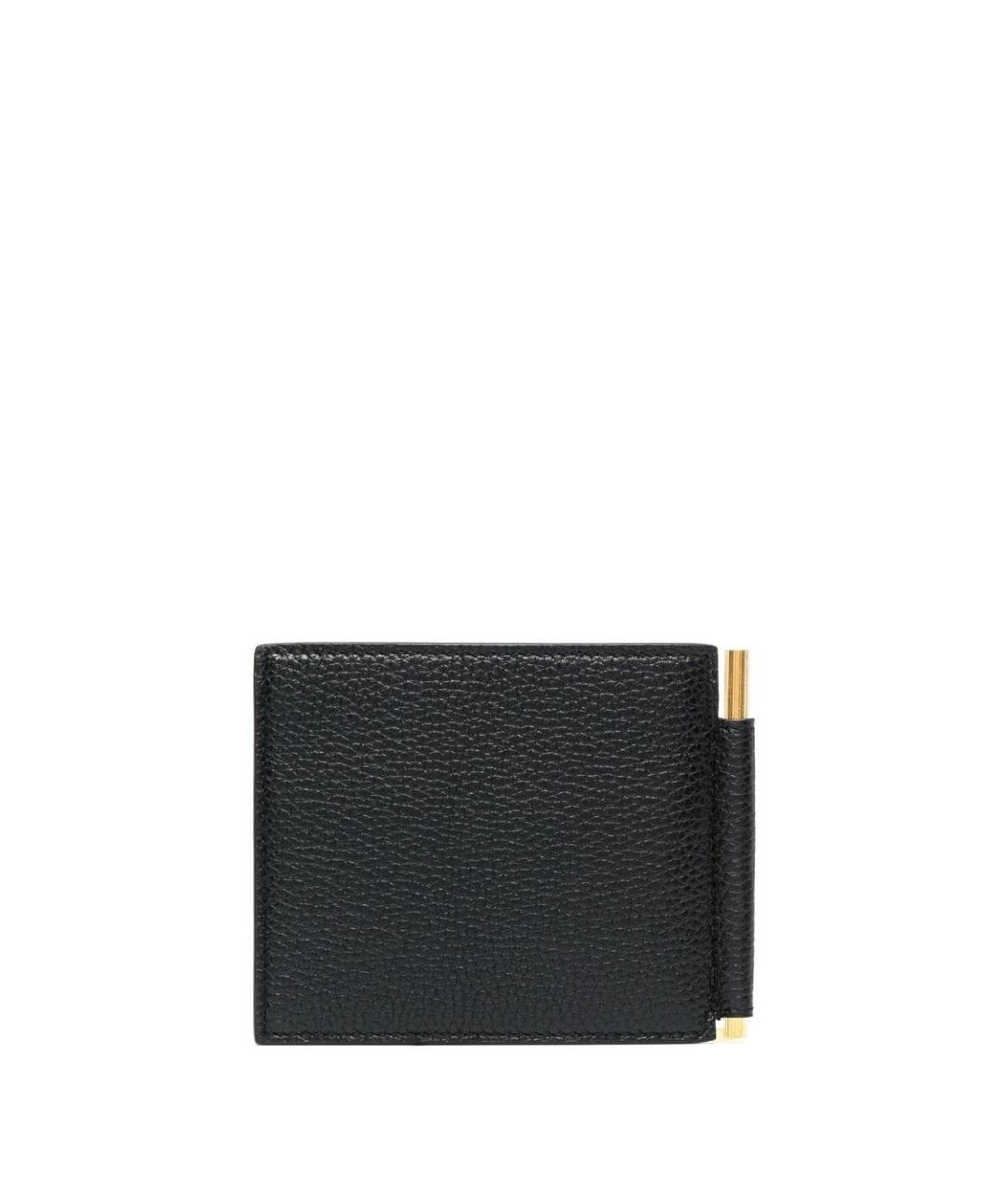 TOM FORD Черный кожаный кошелек, фото 2