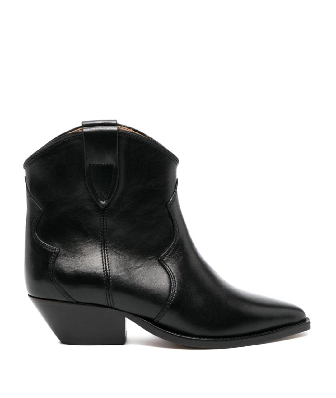 ISABEL MARANT Черные кожаные ботинки, фото 1