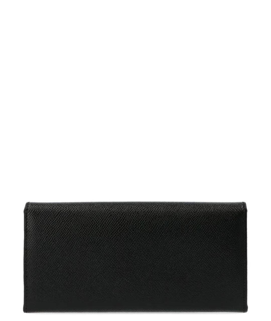 FERRAGAMO Черный кожаный кошелек, фото 2