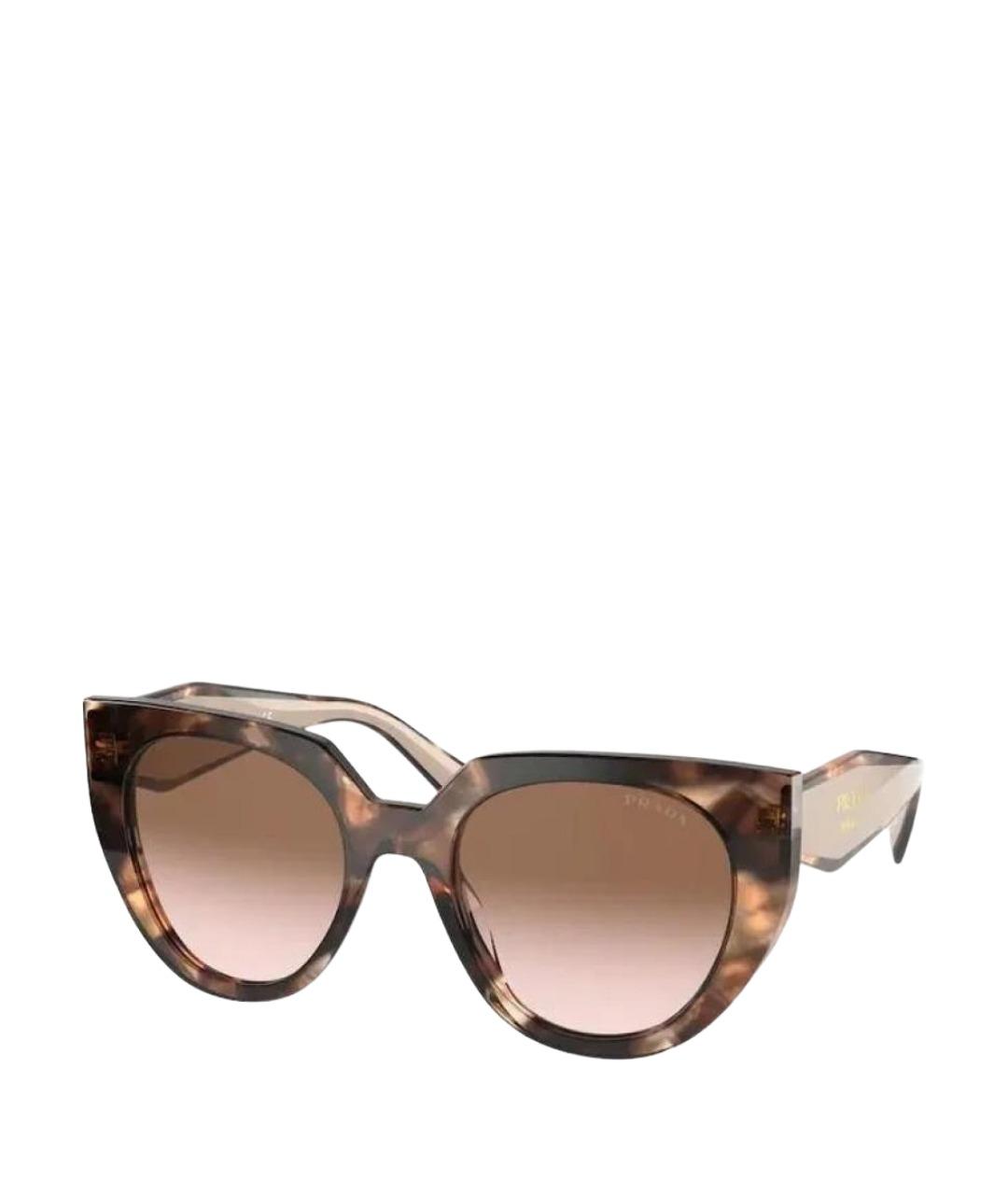 PRADA Коричневые солнцезащитные очки, фото 1