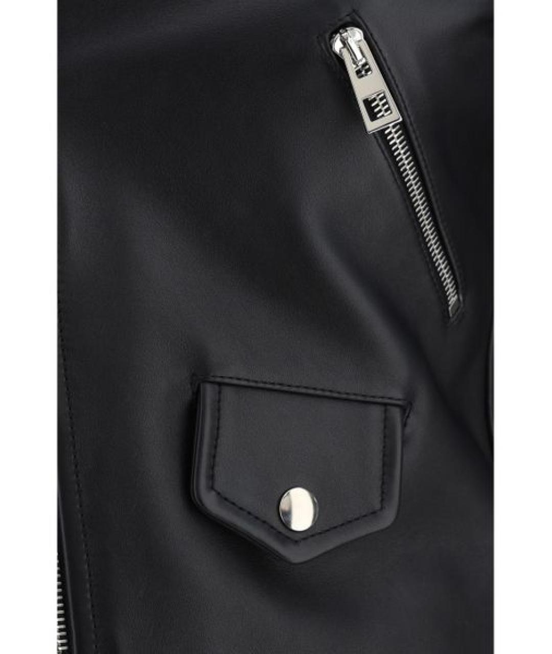 LOEWE Черная кожаная куртка, фото 3