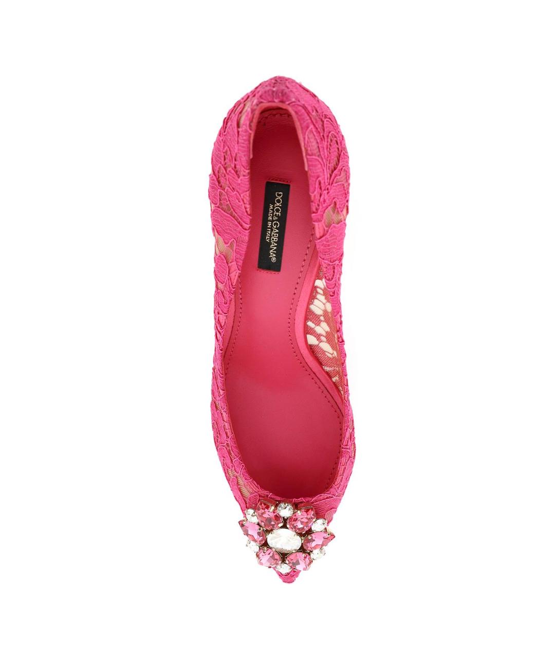 DOLCE&GABBANA Розовые синтетические туфли, фото 2