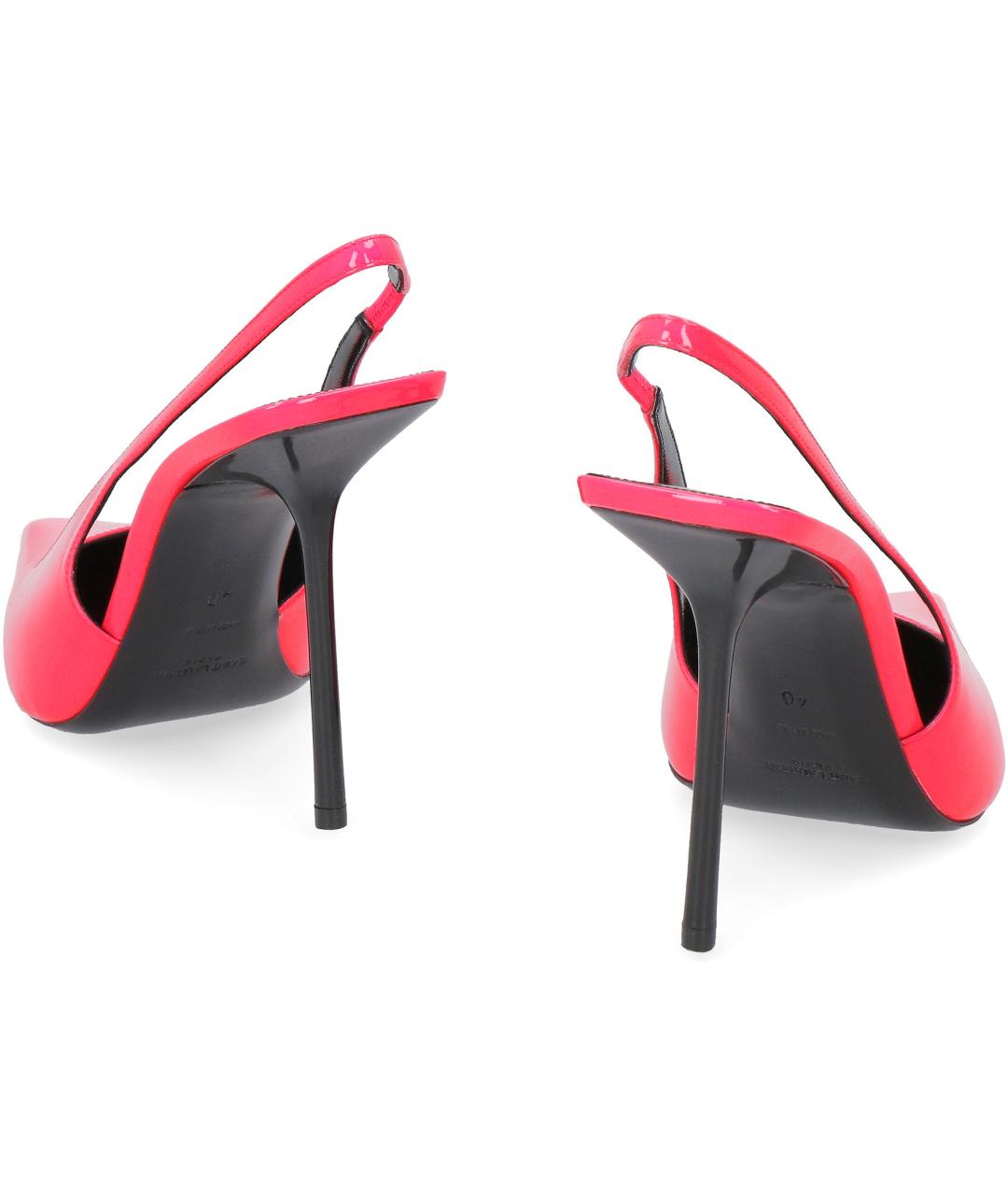 SAINT LAURENT Розовые туфли из лакированной кожи, фото 4