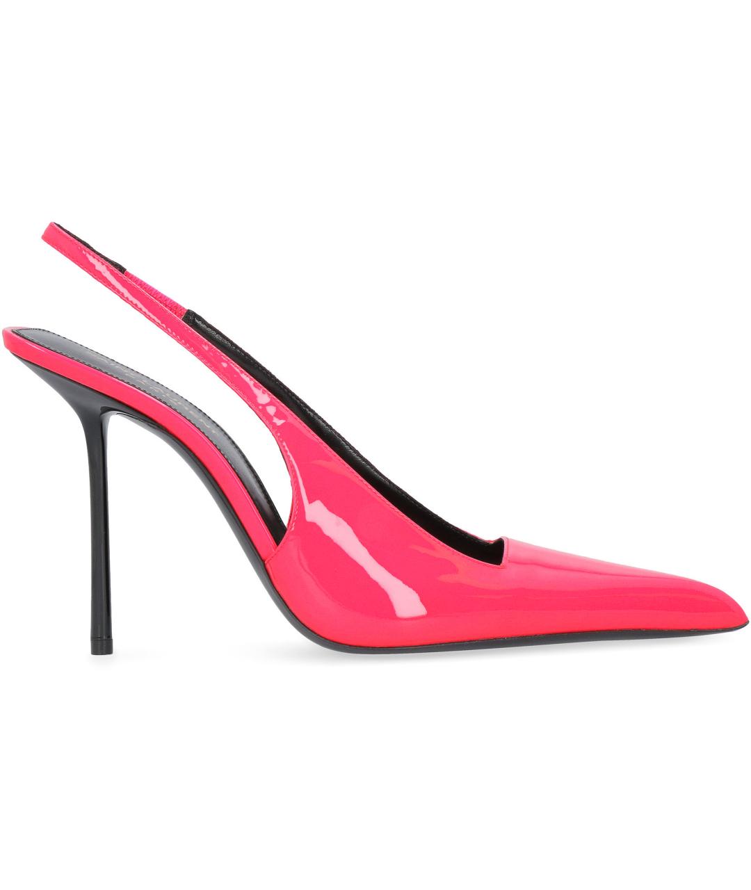 SAINT LAURENT Розовые туфли из лакированной кожи, фото 2