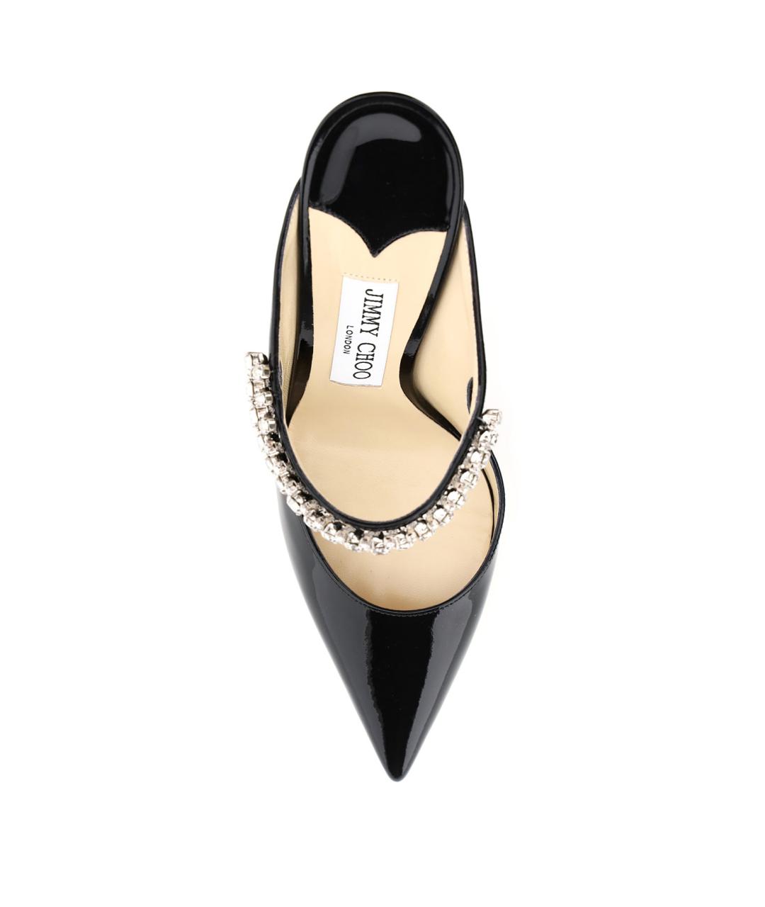 JIMMY CHOO Черные мюли из лакированной кожи, фото 3
