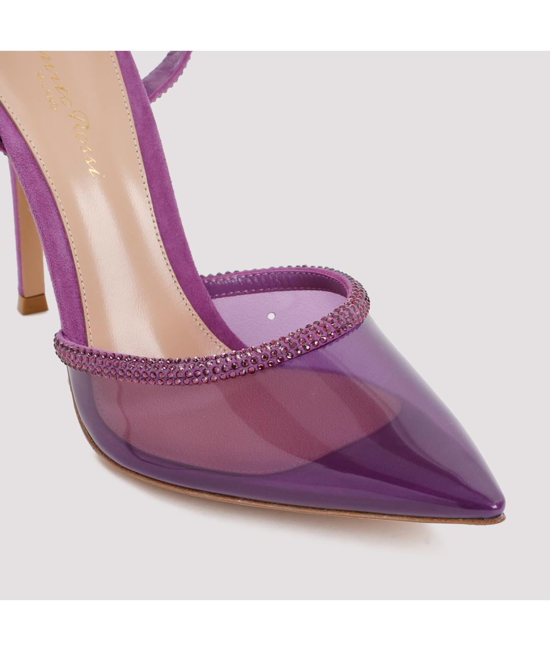 GIANVITO ROSSI Фиолетовые туфли, фото 5