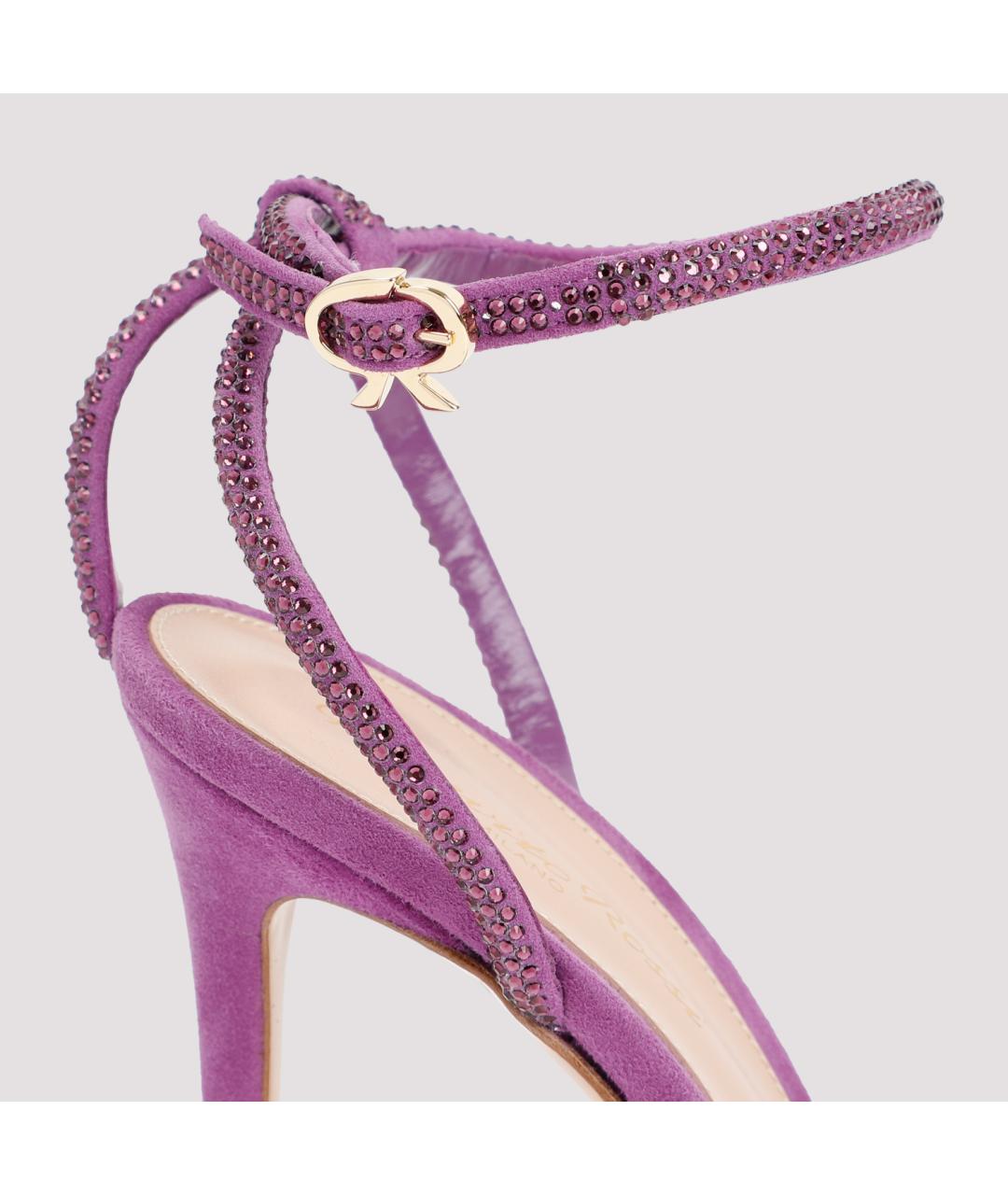 GIANVITO ROSSI Фиолетовые туфли, фото 4