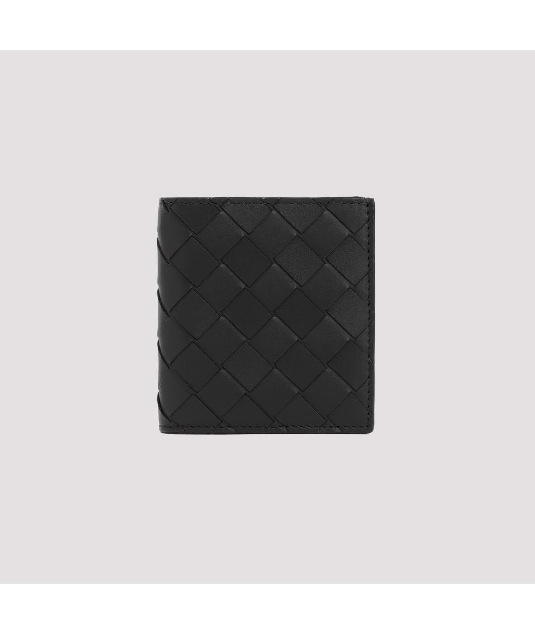 BOTTEGA VENETA Черный кожаный кошелек, фото 2