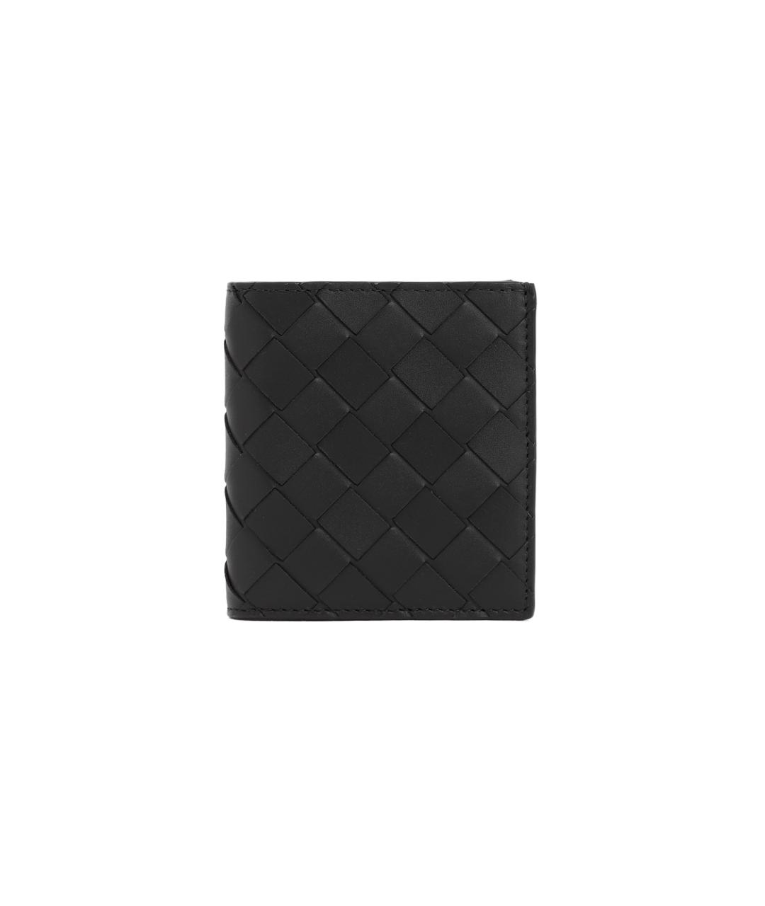 BOTTEGA VENETA Черный кожаный кошелек, фото 1