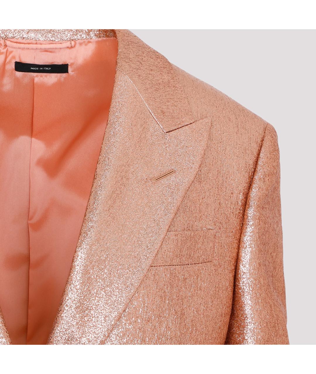 TOM FORD Розовый полиамидовый жакет/пиджак, фото 4