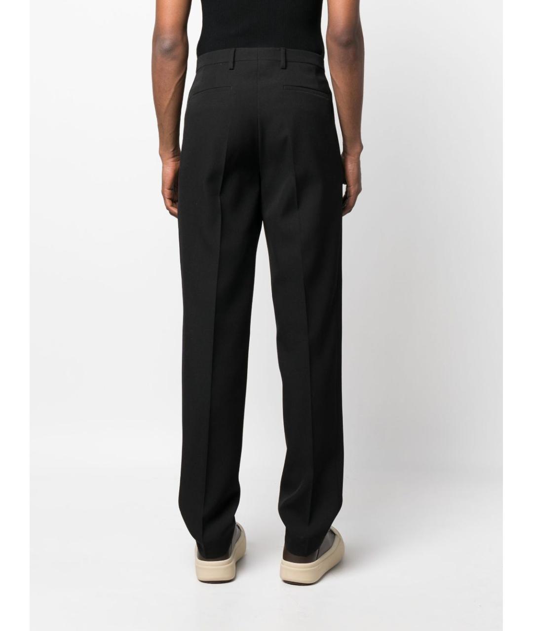 LANVIN Черные шерстяные классические брюки, фото 4