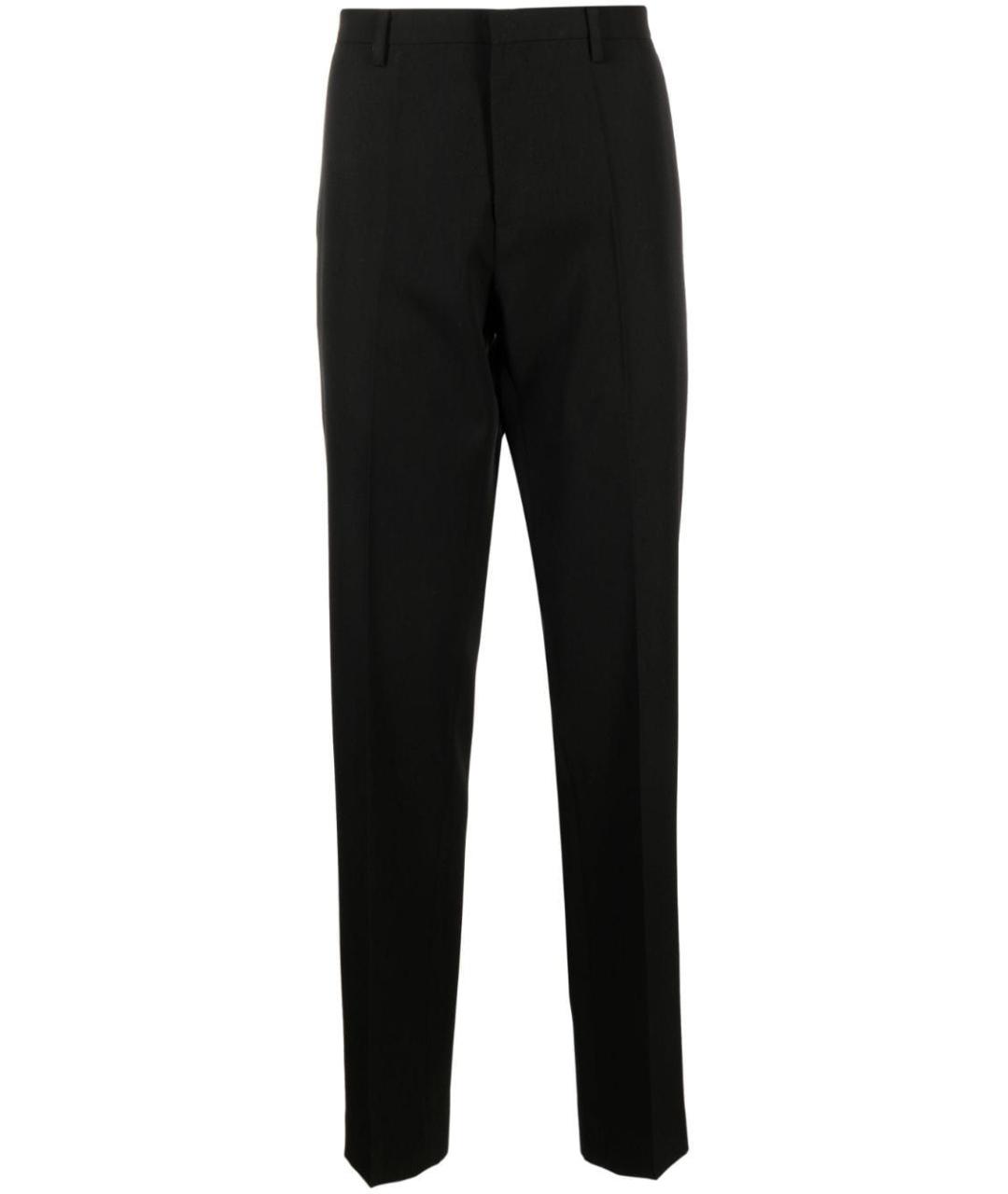 LANVIN Черные шерстяные классические брюки, фото 1
