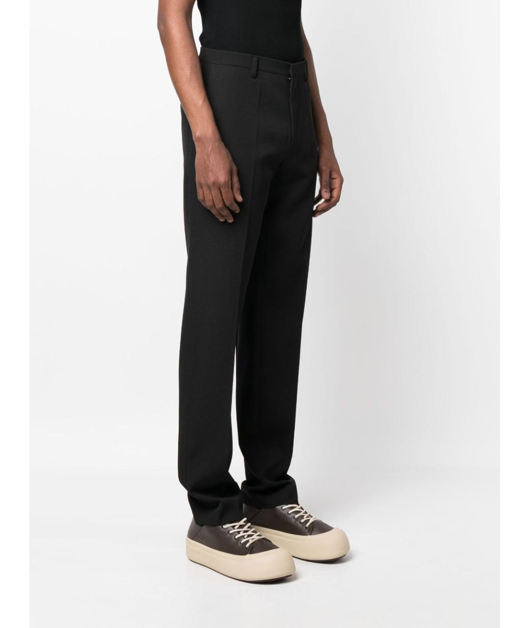 LANVIN Черные шерстяные классические брюки, фото 3