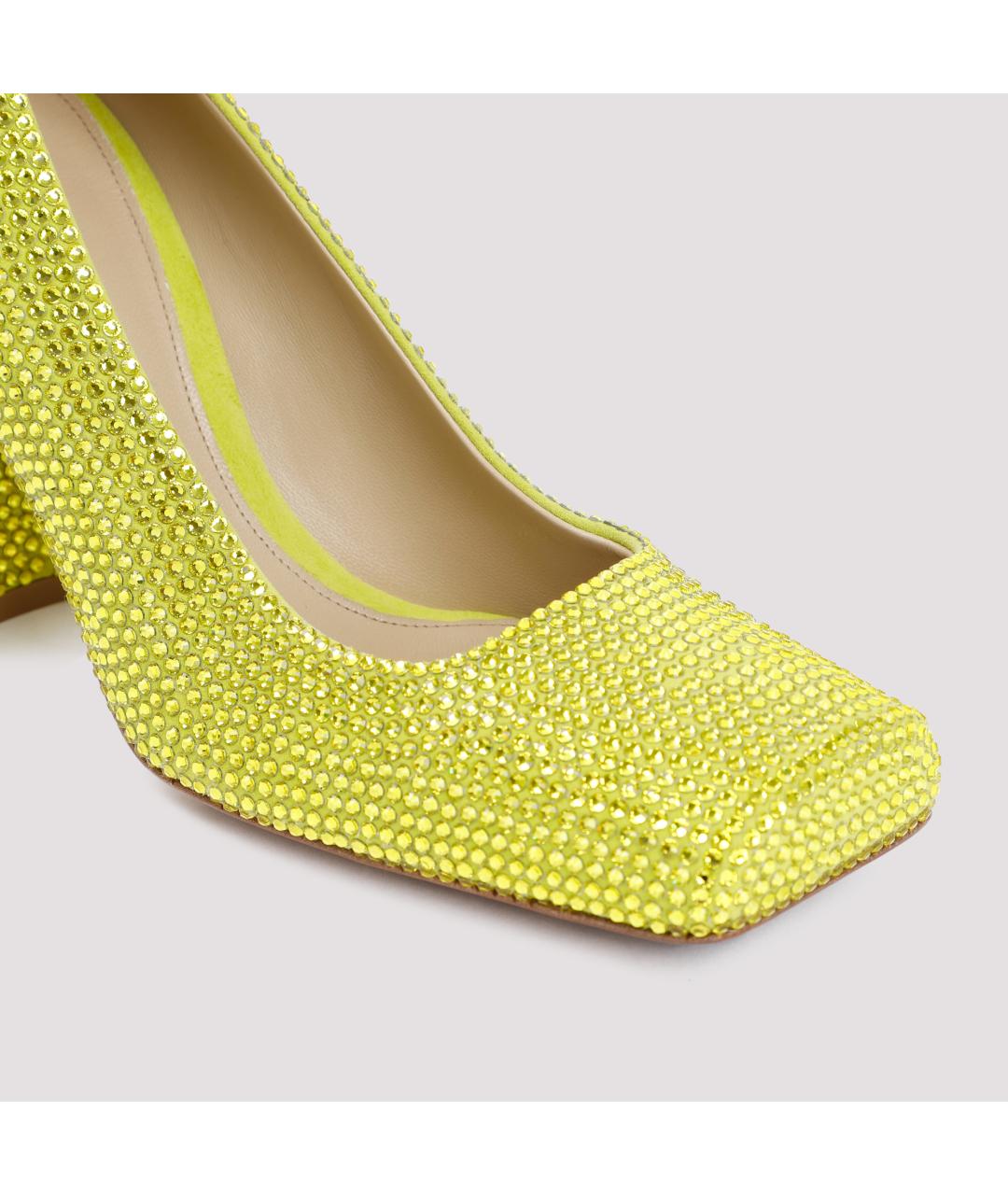 BOTTEGA VENETA Зеленые кожаные туфли, фото 5