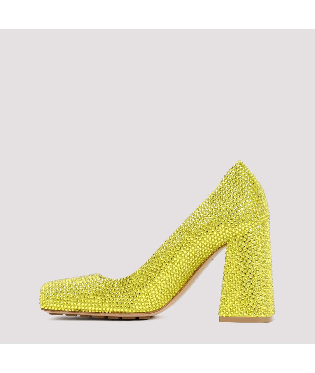 BOTTEGA VENETA Зеленые кожаные туфли, фото 3