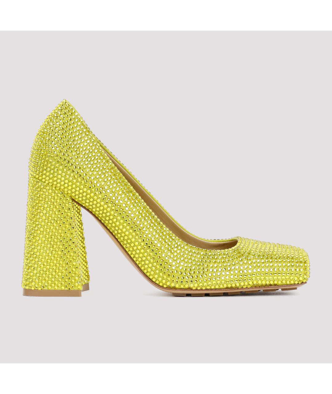 BOTTEGA VENETA Зеленые кожаные туфли, фото 2