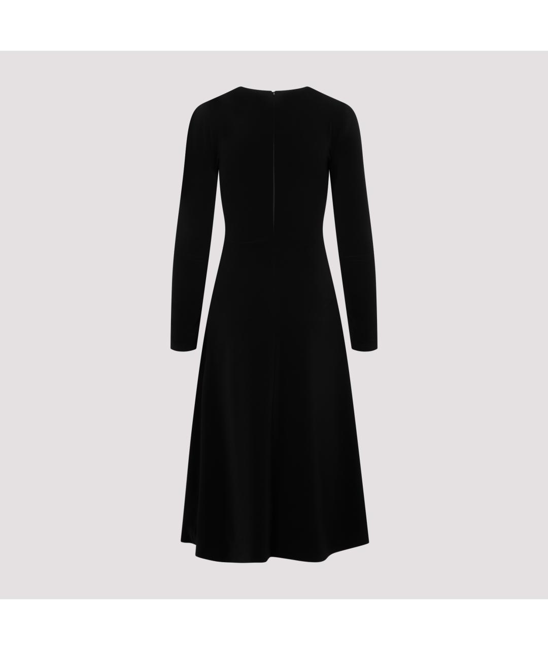 BALENCIAGA Черное полиэстеровое вечернее платье, фото 3