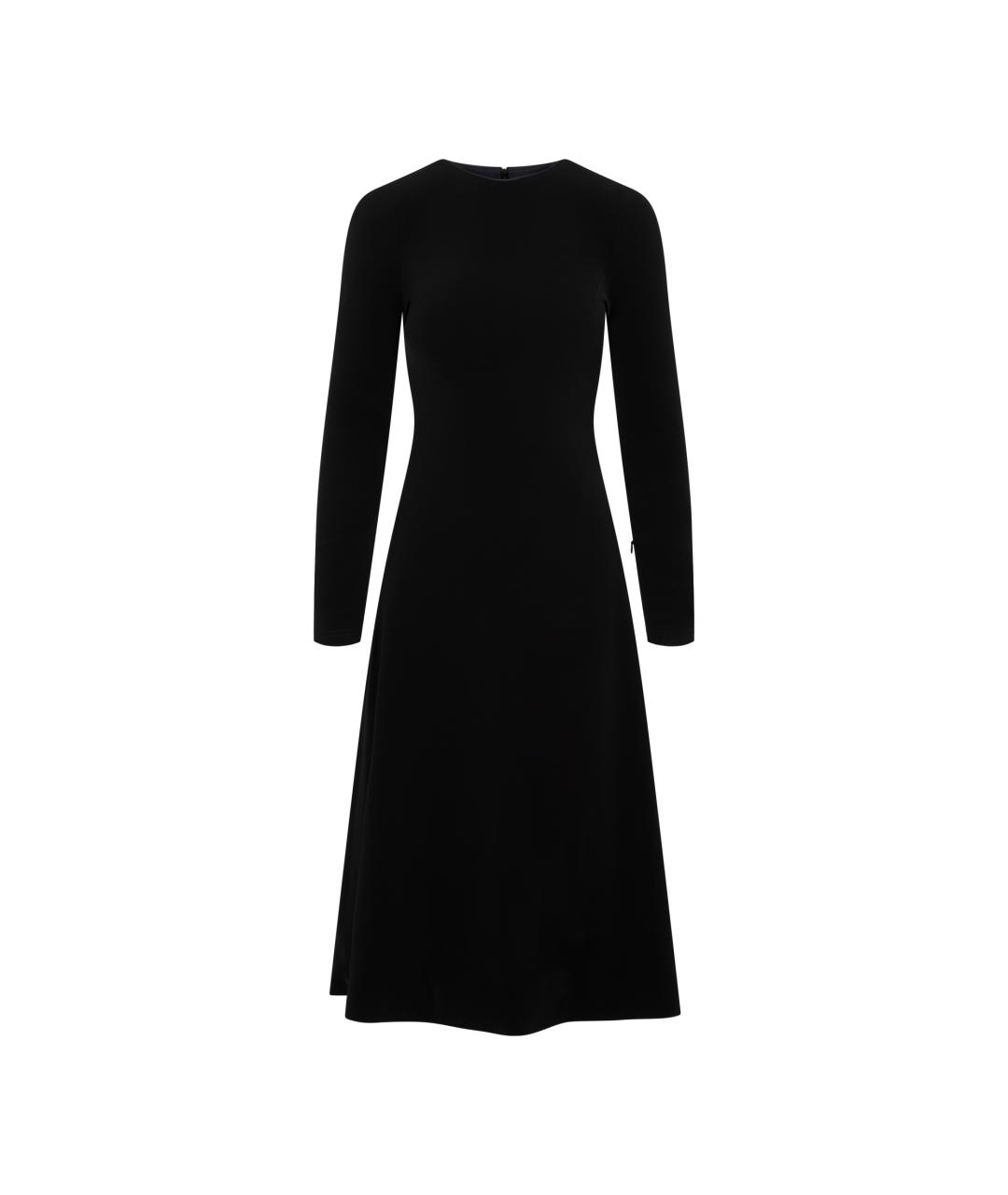 BALENCIAGA Черное полиэстеровое вечернее платье, фото 1