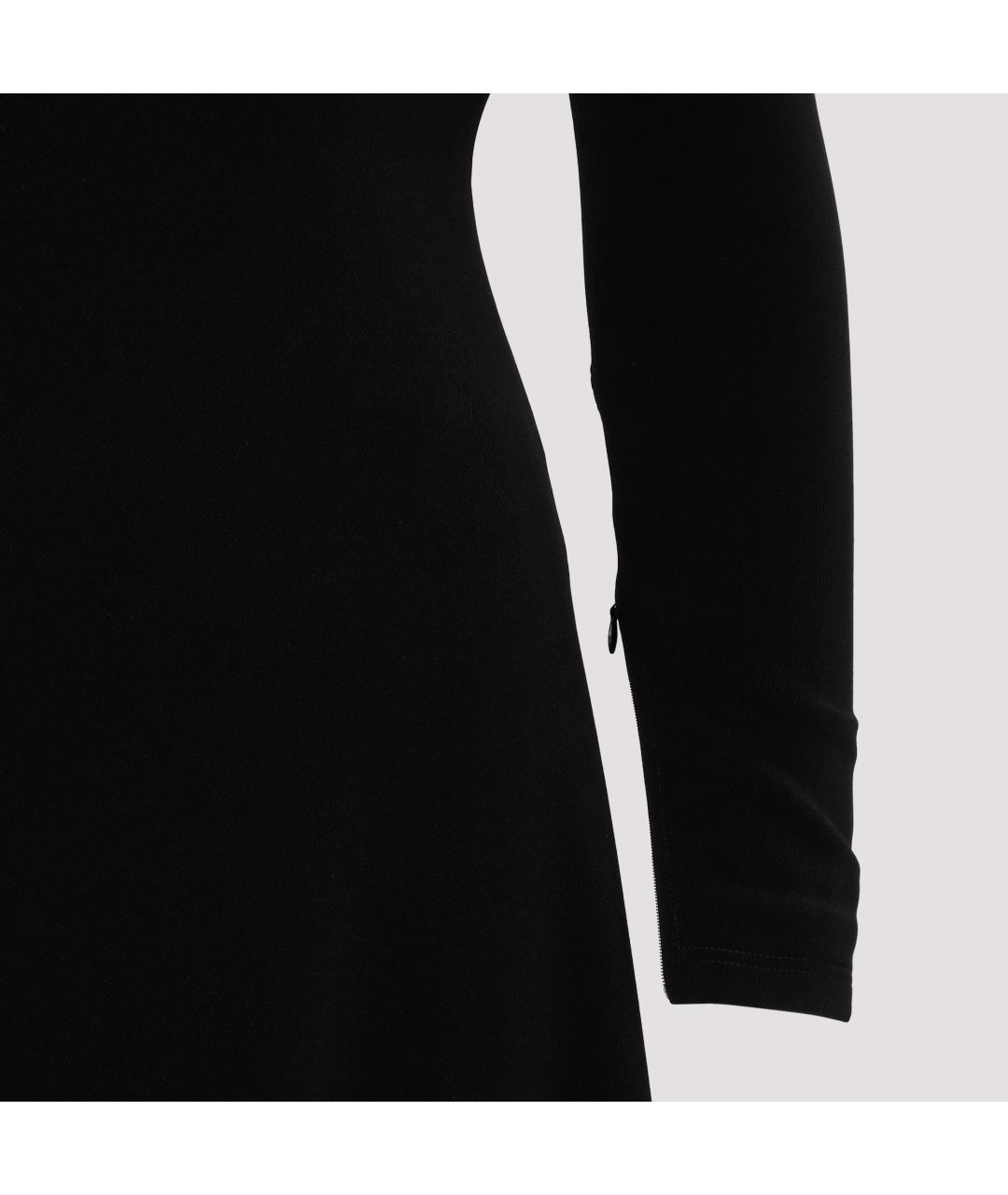 BALENCIAGA Черное полиэстеровое вечернее платье, фото 4