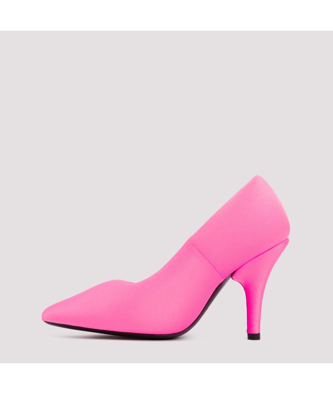 BALENCIAGA Розовые синтетические туфли, фото 3