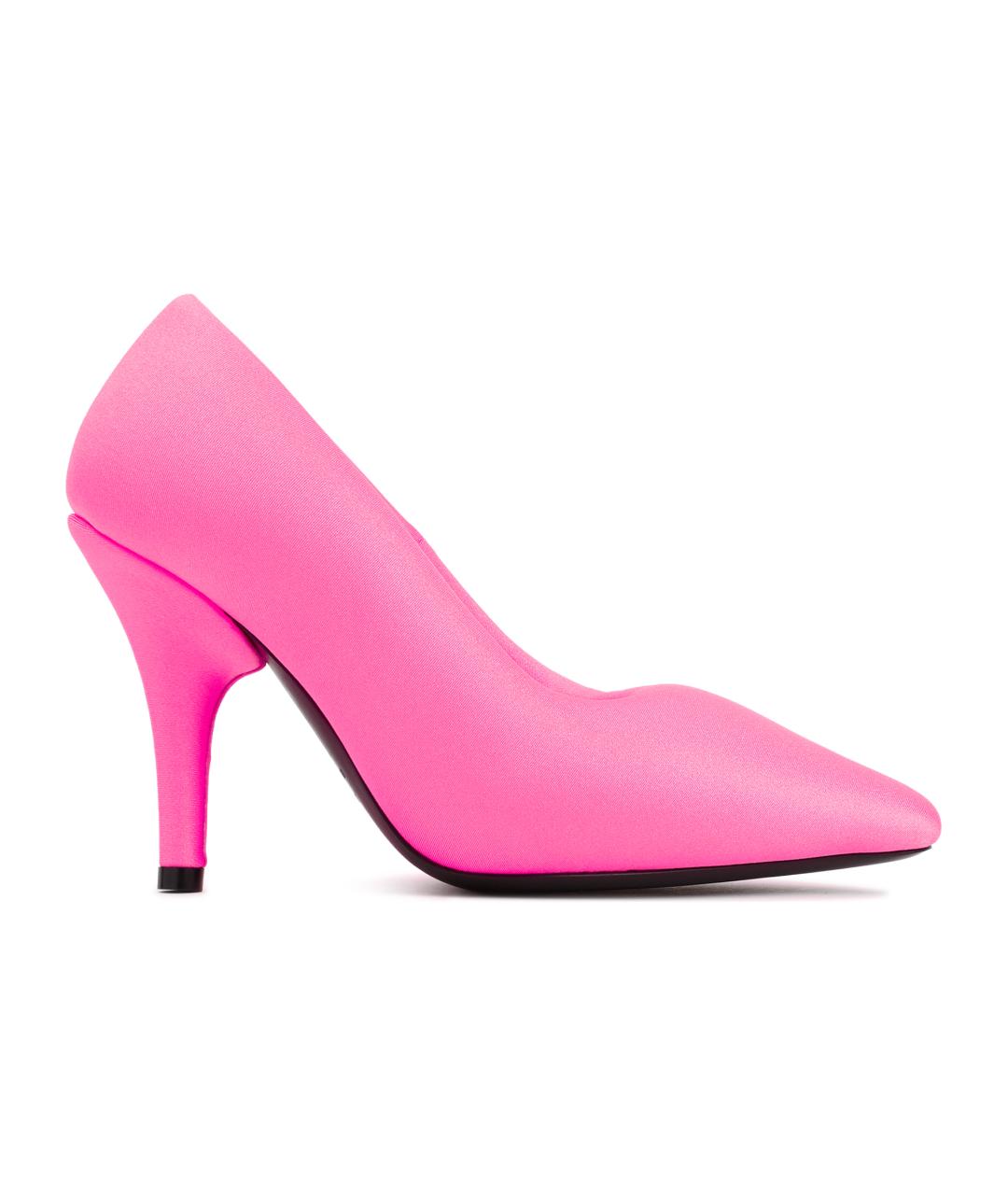 BALENCIAGA Розовые синтетические туфли, фото 1