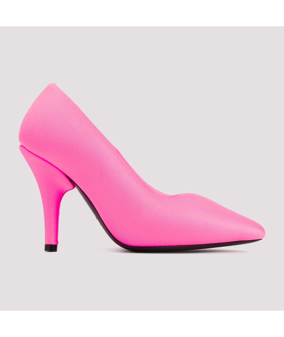 BALENCIAGA Розовые синтетические туфли, фото 2
