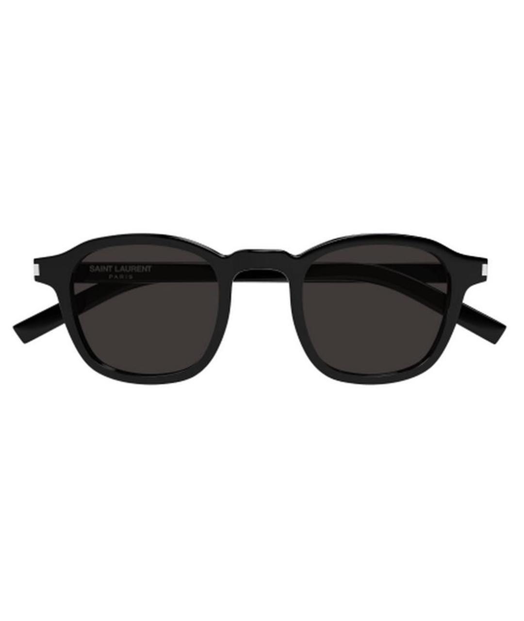 SAINT LAURENT Черные пластиковые солнцезащитные очки, фото 2