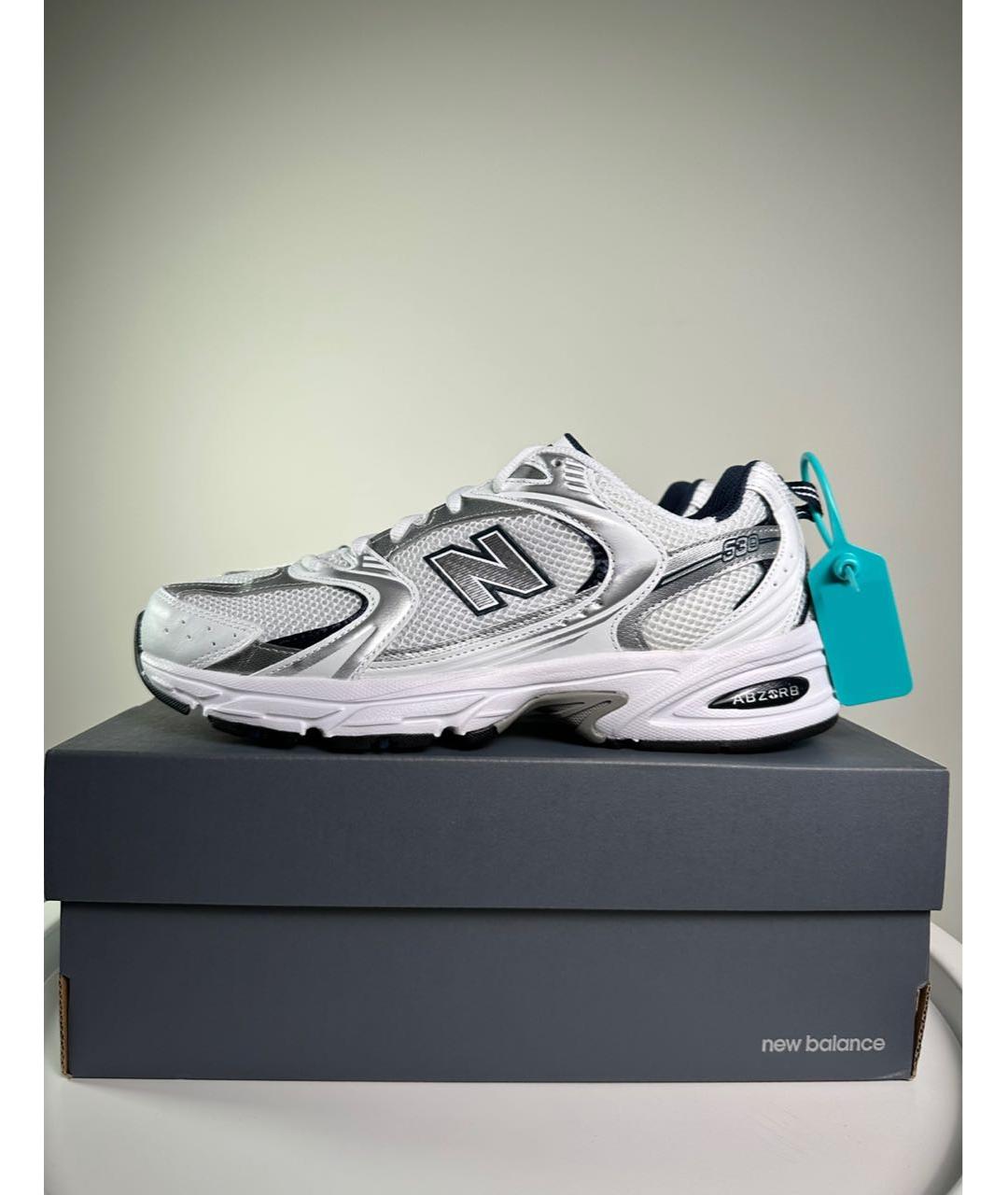 NEW BALANCE Серебряные высокие кроссовки / кеды, фото 7