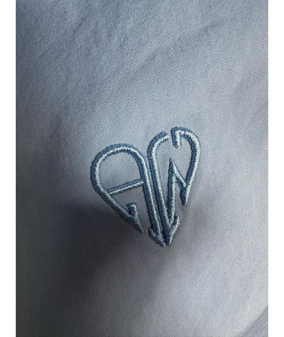 ALEXANDER WANG Голубая хлопковая рубашка, фото 4