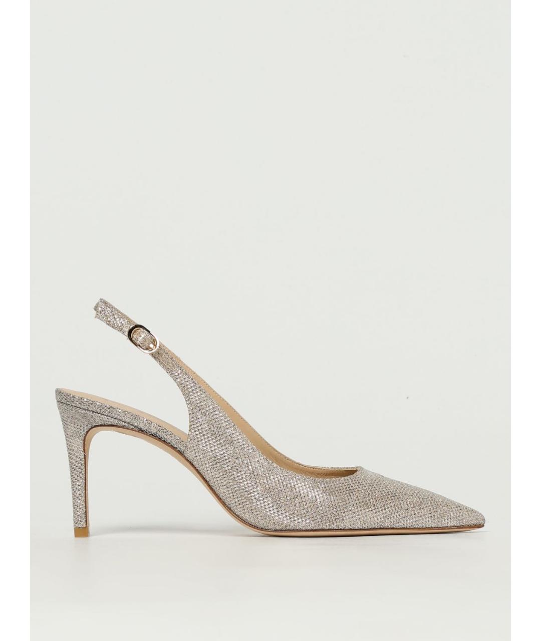STUART WEITZMAN Бежевые кожаные туфли, фото 5