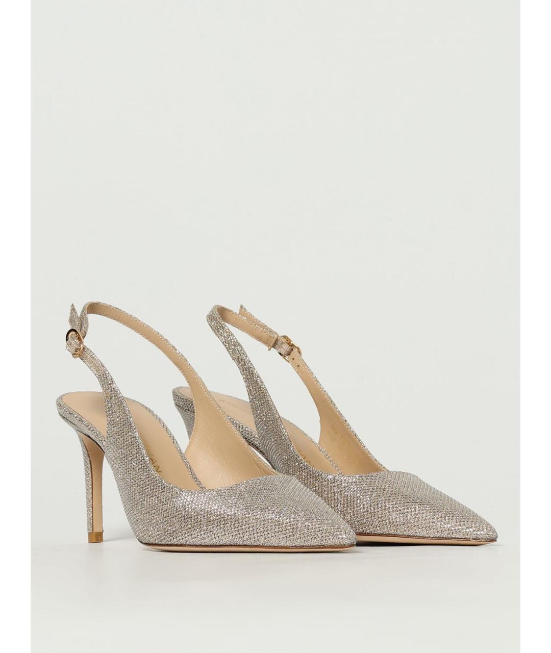 STUART WEITZMAN Бежевые кожаные туфли, фото 2