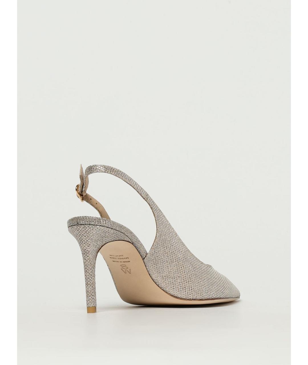 STUART WEITZMAN Бежевые кожаные туфли, фото 3