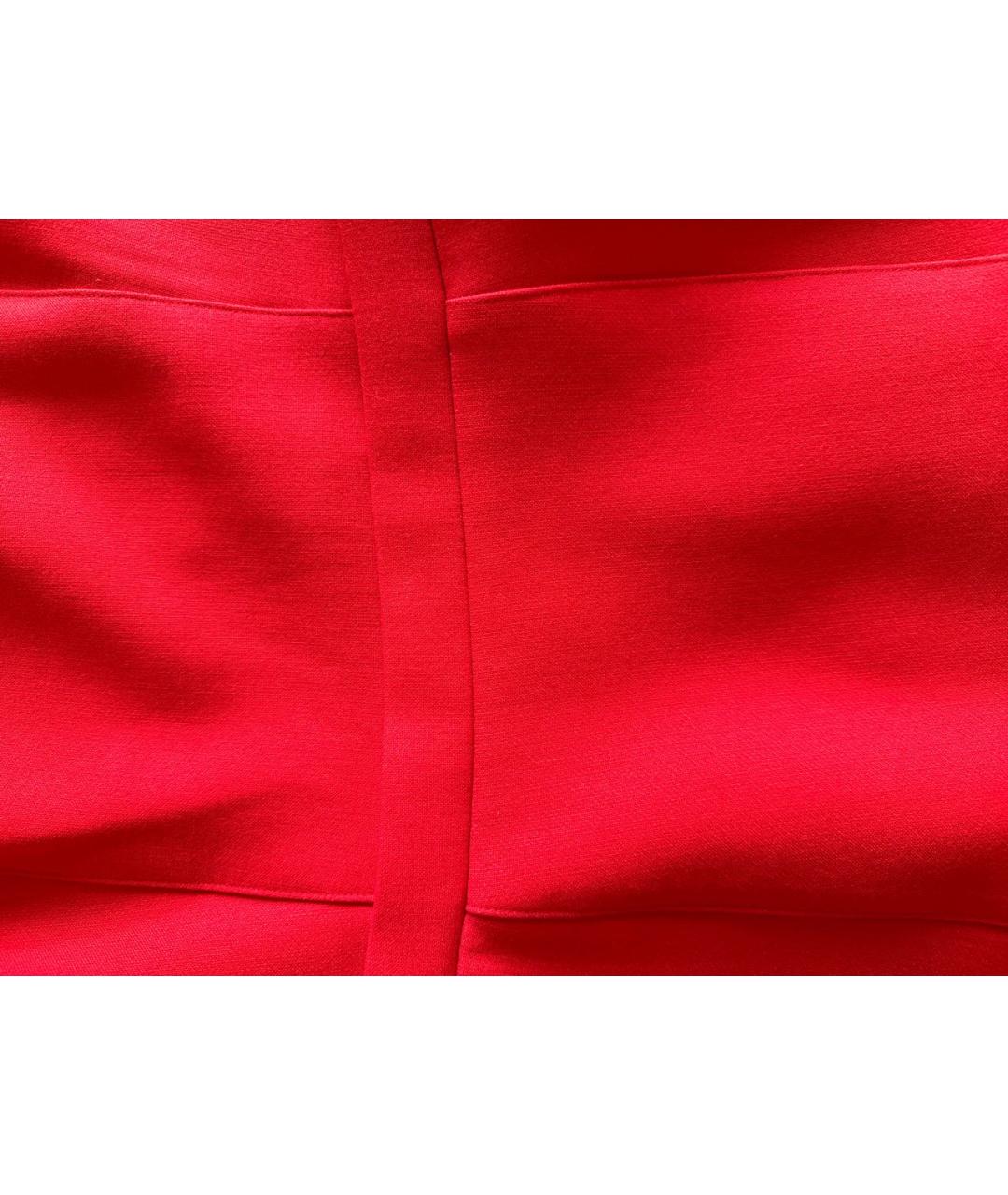 BCBG MAXAZRIA Красное полиэстеровое повседневное платье, фото 4