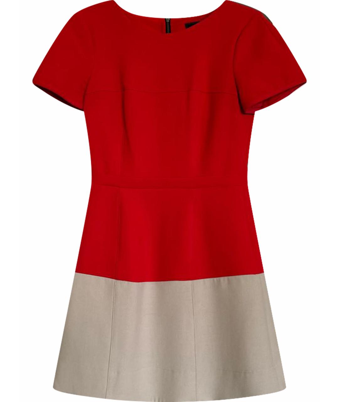 BCBG MAXAZRIA Красное полиэстеровое повседневное платье, фото 1