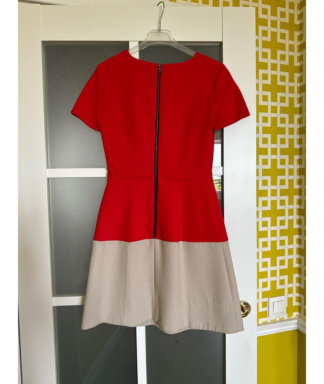 BCBG MAXAZRIA Красное полиэстеровое повседневное платье, фото 2