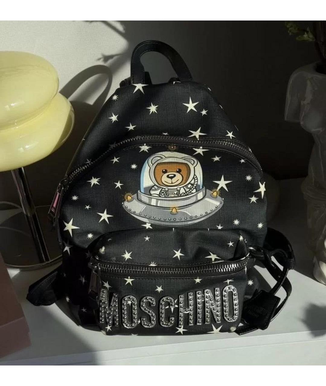 MOSCHINO Черный рюкзак, фото 4