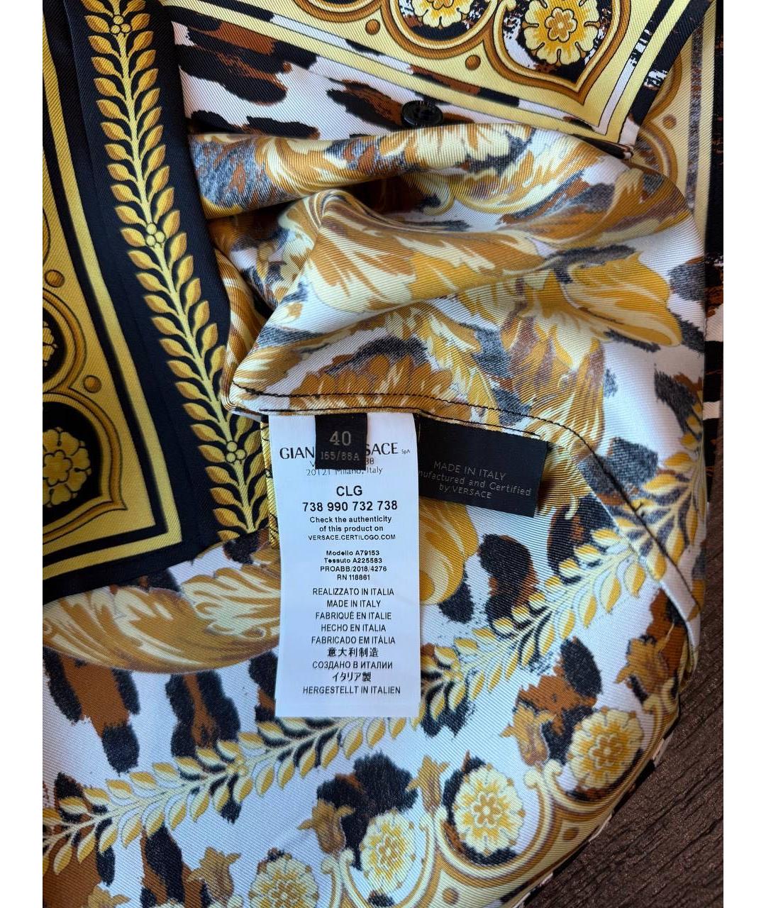 VERSACE Шелковая блузы, фото 4