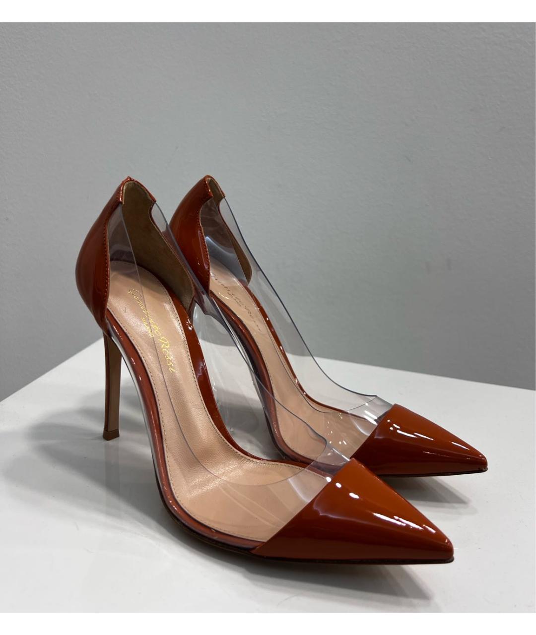 GIANVITO ROSSI Коричневые туфли из лакированной кожи, фото 3