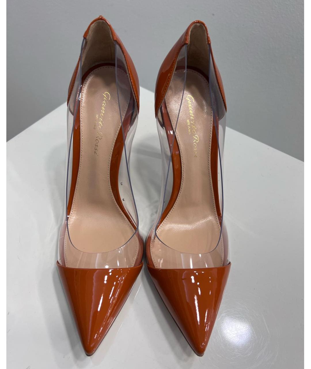 GIANVITO ROSSI Коричневые туфли из лакированной кожи, фото 2