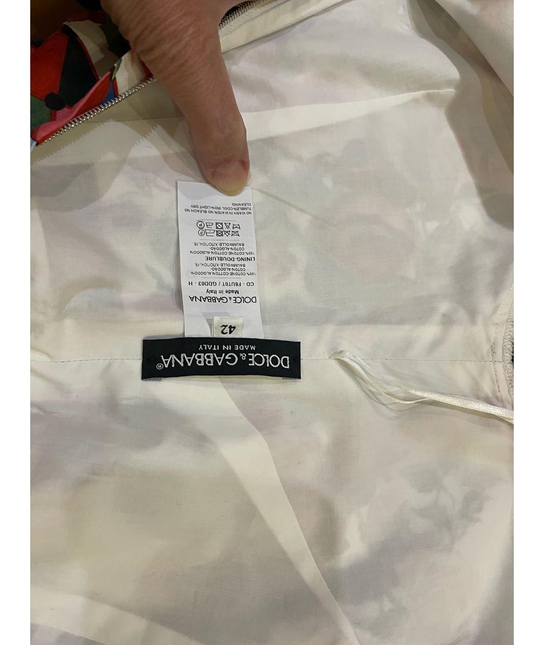 DOLCE&GABBANA Мульти хлопковое платье, фото 3