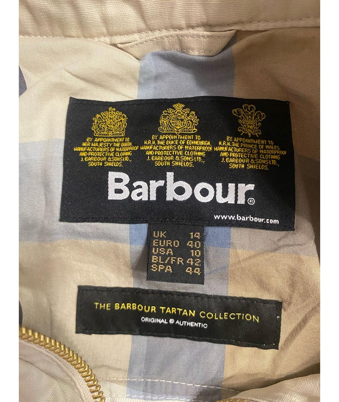 BARBOUR Бежевая льняная куртка, фото 3