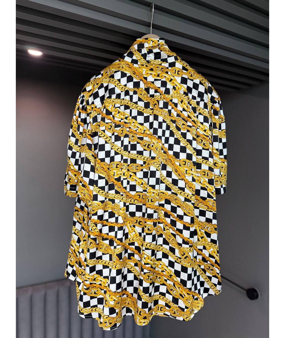 BALENCIAGA Горчичная атласная блузы, фото 2